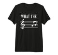 Dad What Music Treble Clef Funny Dad T-Shirt - Graphic Print Men Women - T-Shirt, Sweatshirt, Hoodie