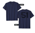 Number 51 Baseball Football Soccer T-Shirt - Fun Novelty Design Men Women - T-Shirt, Sweatshirt, Hoodie