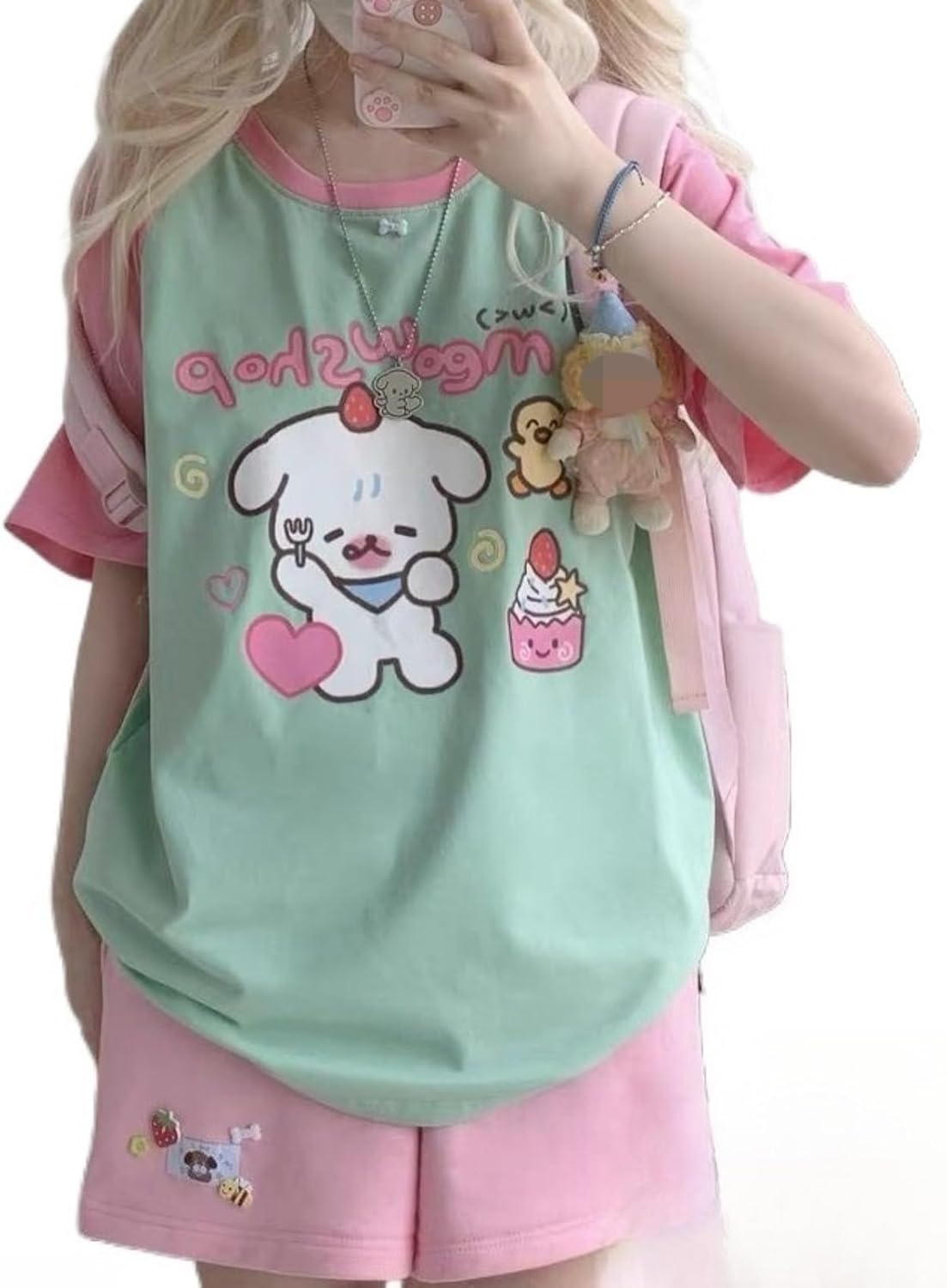 Y2k Kawaii for Women Cartoon Graphic Cute Cat Off - Adult & Kids T-Shirts, Sweatshirts & Hoodies apparel design preview 1