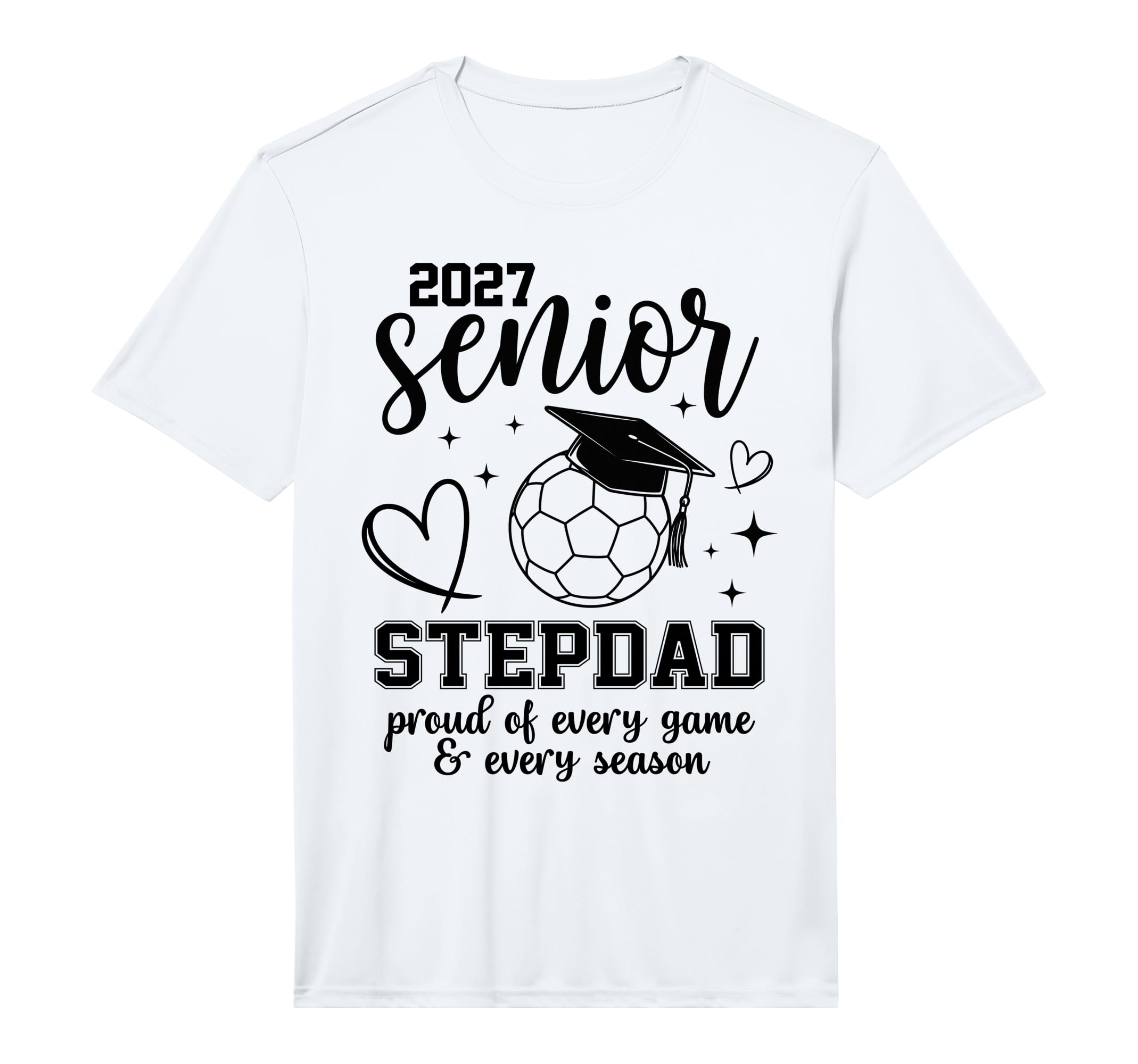 2027 Senior Soccer Stepdad Proud Family T-Shirt - Aesthetic Graphic Unisex - T-Shirt, Sweatshirt, Hoodie