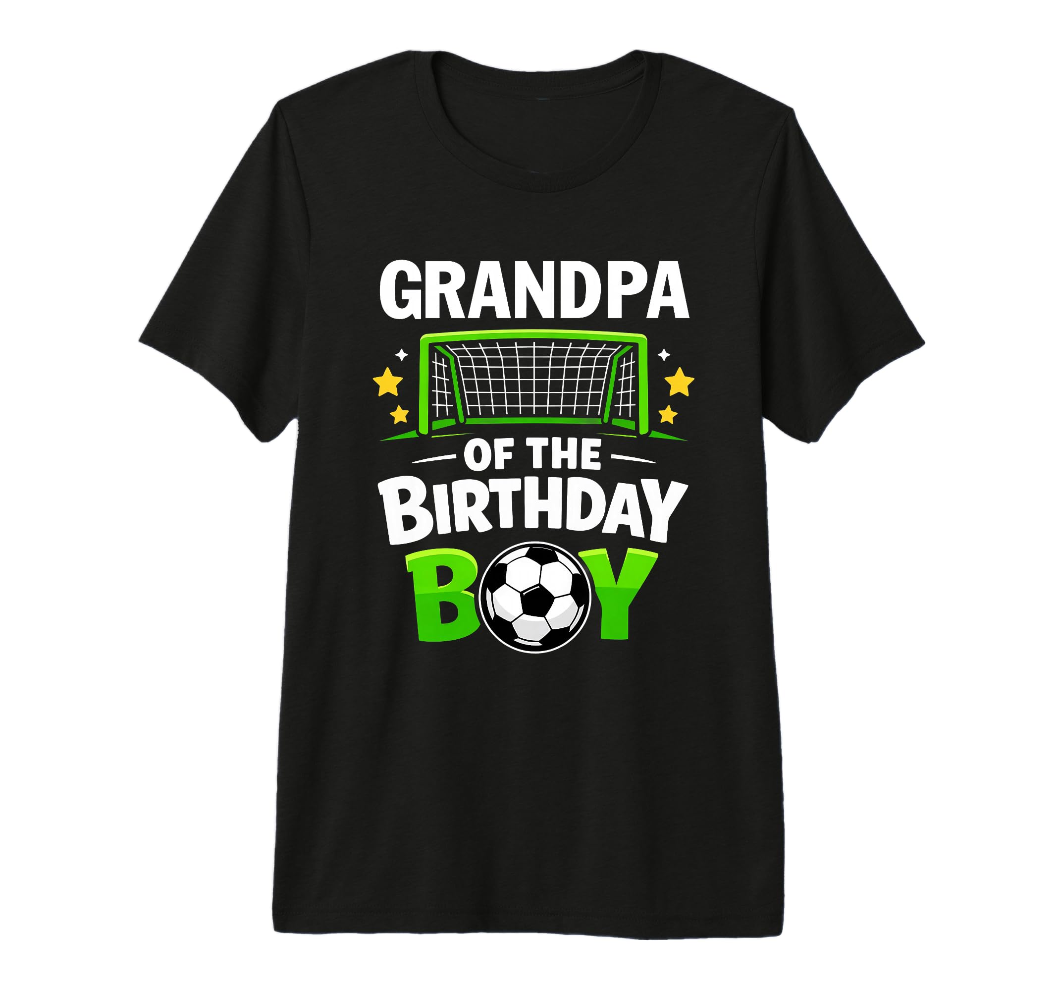 Grandpa Birthday Soccer Ball Family T-Shirt - Trendy Graphic for Adults - T-Shirt, Sweatshirt, Hoodie