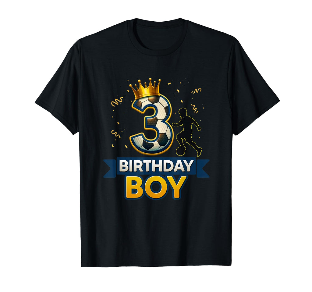 3Rd Birthday Soccer Sports Lover 3 Year T-Shirt - Graphic Print for Adults - T-Shirt, Sweatshirt, Hoodie