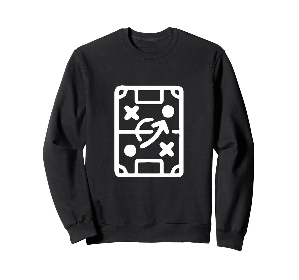 Soccer Coach Play Maker Field Team Sweatshirt - Graphic Print for Adults - T-Shirt, Sweatshirt, Hoodie