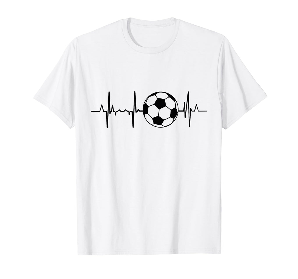 Soccer Ecg Football Heartbeat T-Shirt - Unique Graphic Men Women - T-Shirt, Sweatshirt, Hoodie