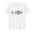 Soccer Ecg Football Heartbeat T-Shirt - Unique Graphic Men Women - T-Shirt, Sweatshirt, Hoodie