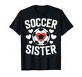 Soccer Sister Soccer Enthusiast Player T-Shirt - Trendy Graphic for Adults - T-Shirt, Sweatshirt, Hoodie