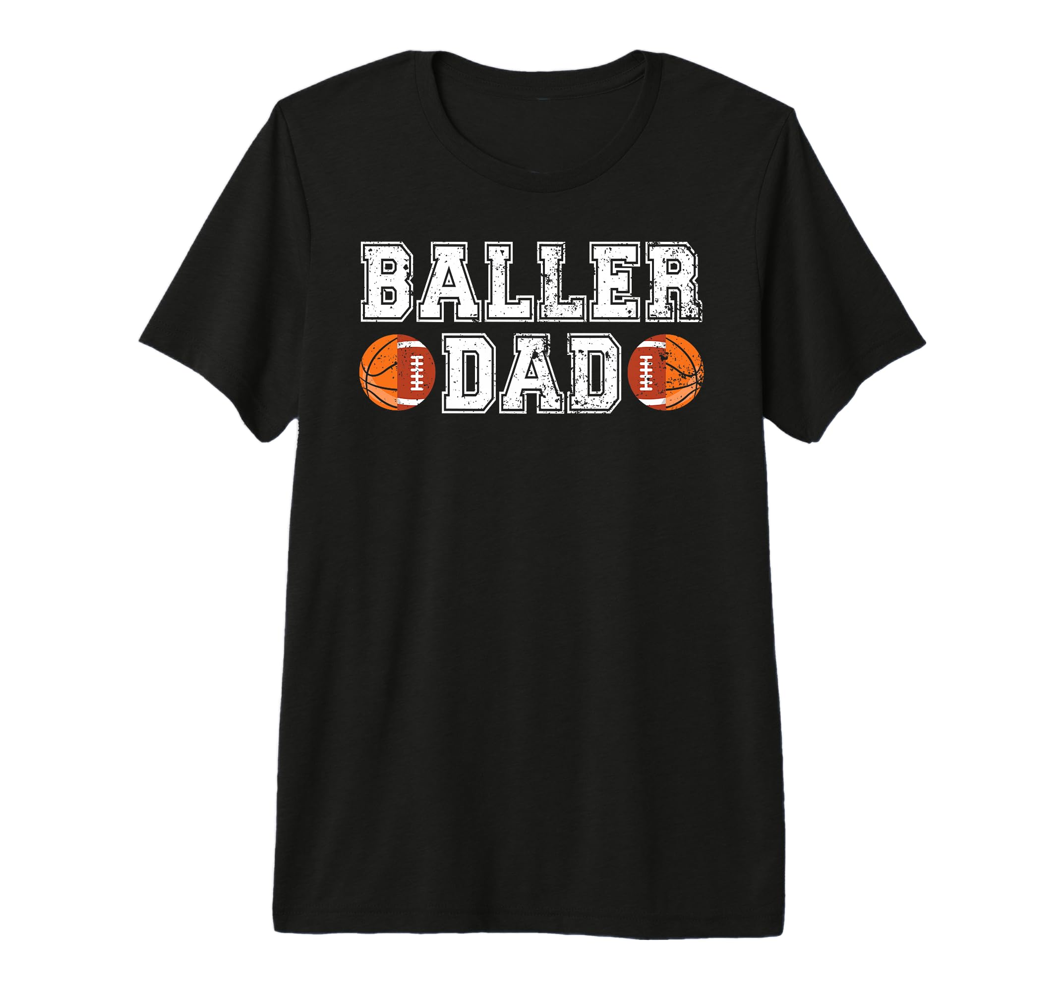 Mens Baller Dad Proud Football T-Shirt - Minimalist Print for Adults - T-Shirt, Sweatshirt, Hoodie