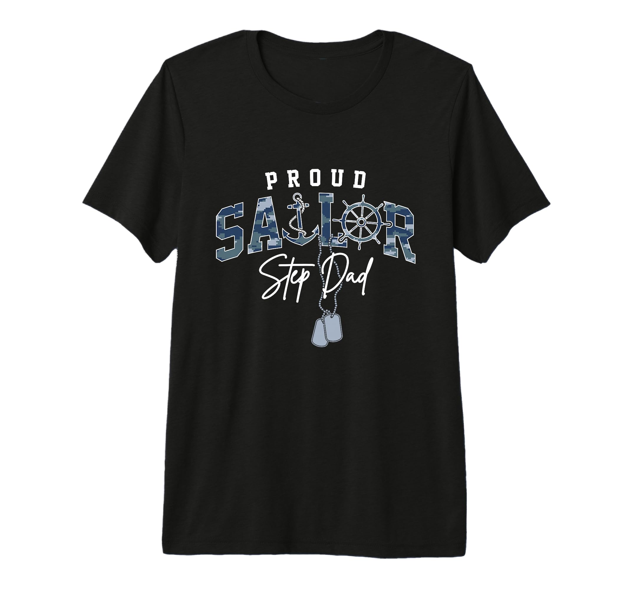 Mens Proud Sailor Step Dad Us Naval T-Shirt - Aesthetic Graphic Unisex - T-Shirt, Sweatshirt, Hoodie