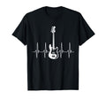 Guitar Heartbeat Bass Guitar T-Shirt - Casual Everyday Wear Men Women - T-Shirt, Sweatshirt, Hoodie
