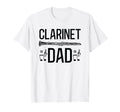 Fathers Day Music Funny Clarinet Dad T-Shirt - Novelty Apparel Men Women - T-Shirt, Sweatshirt, Hoodie