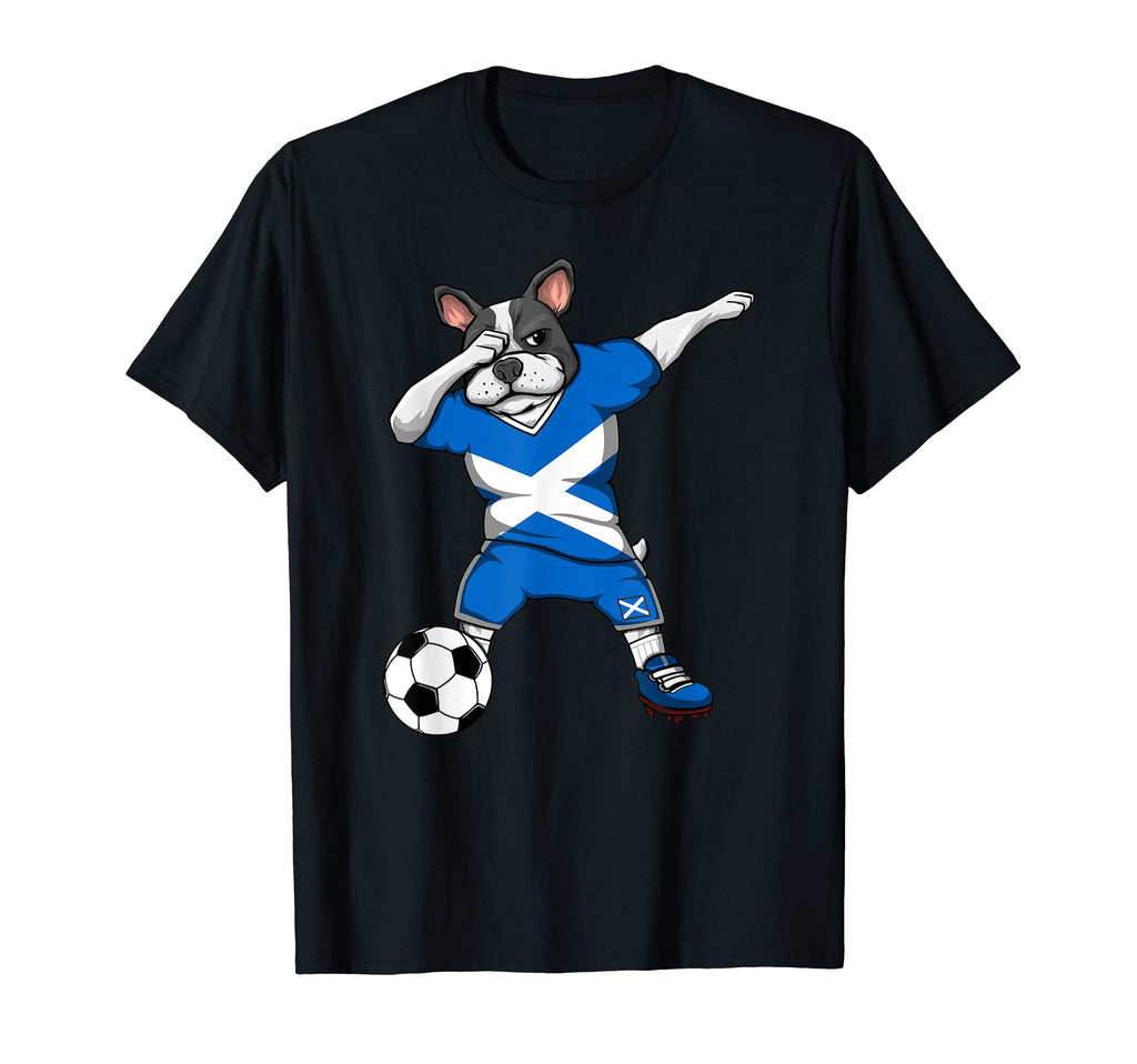 Dabbing French Bulldog Scotland T-Shirt - Aesthetic Graphic Men Women - T-Shirt, Sweatshirt, Hoodie