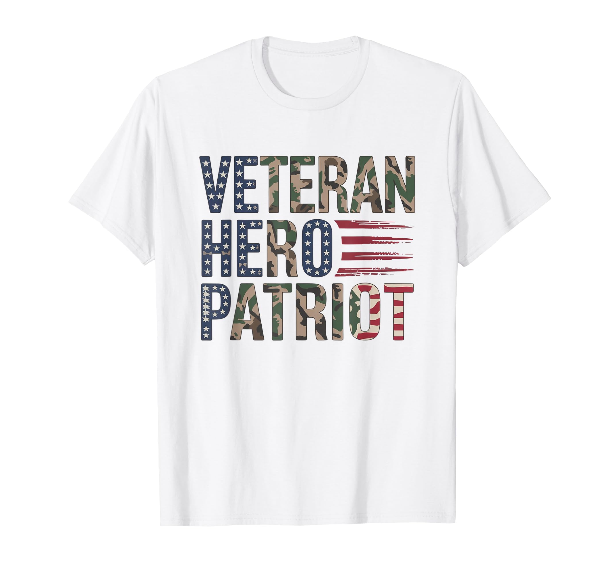 Veteran Hero Patriot Veteran Dad T-Shirt - Fun Novelty Design Men Women - T-Shirt, Sweatshirt, Hoodie