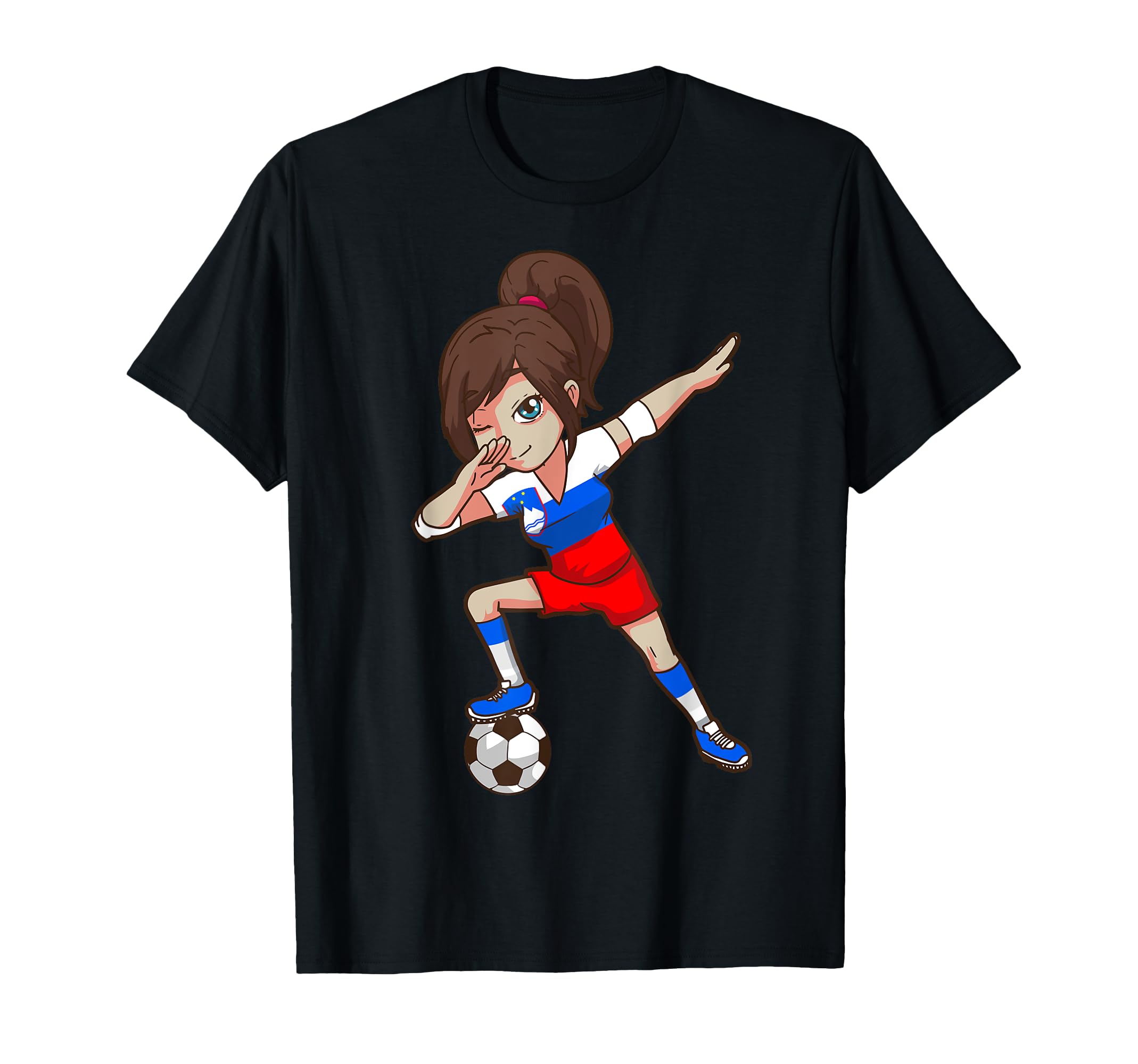 Soccer Fan Slovenia Slovenian Flag T-Shirt - Casual Everyday Wear Men Women - T-Shirt, Sweatshirt, Hoodie