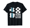 8 Years Being Awesome Soccer Fan Birthday T-Shirt - Graphic Print Unisex - T-Shirt, Sweatshirt, Hoodie