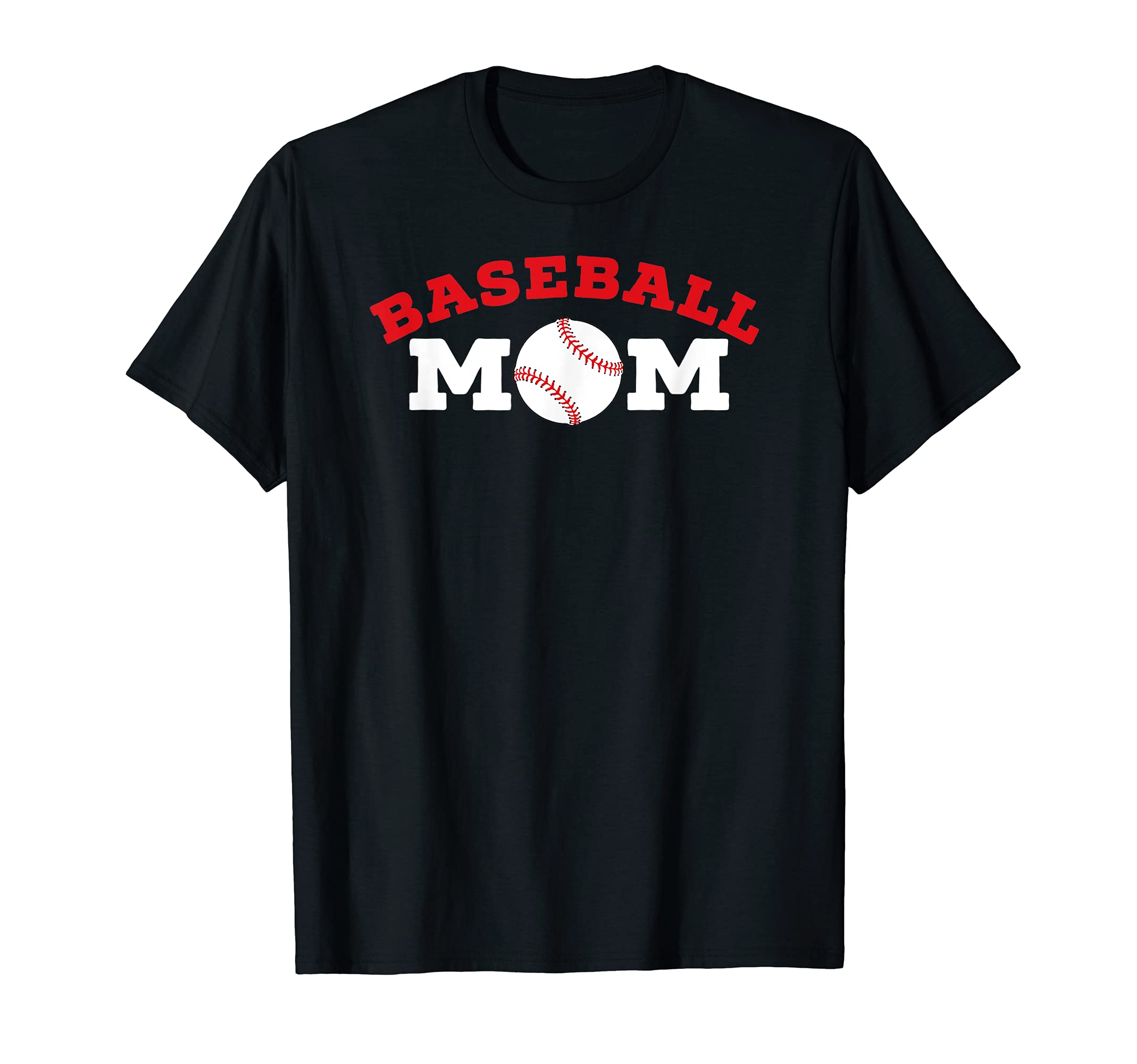 Baseball Mom And 1 Fan Funny Gift T-Shirt - Casual Everyday Wear Unisex - T-Shirt, Sweatshirt, Hoodie