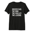 Mens Soccer Dad Funny Ride Wallet T-Shirt - Unique Graphic Men Women - T-Shirt, Sweatshirt, Hoodie