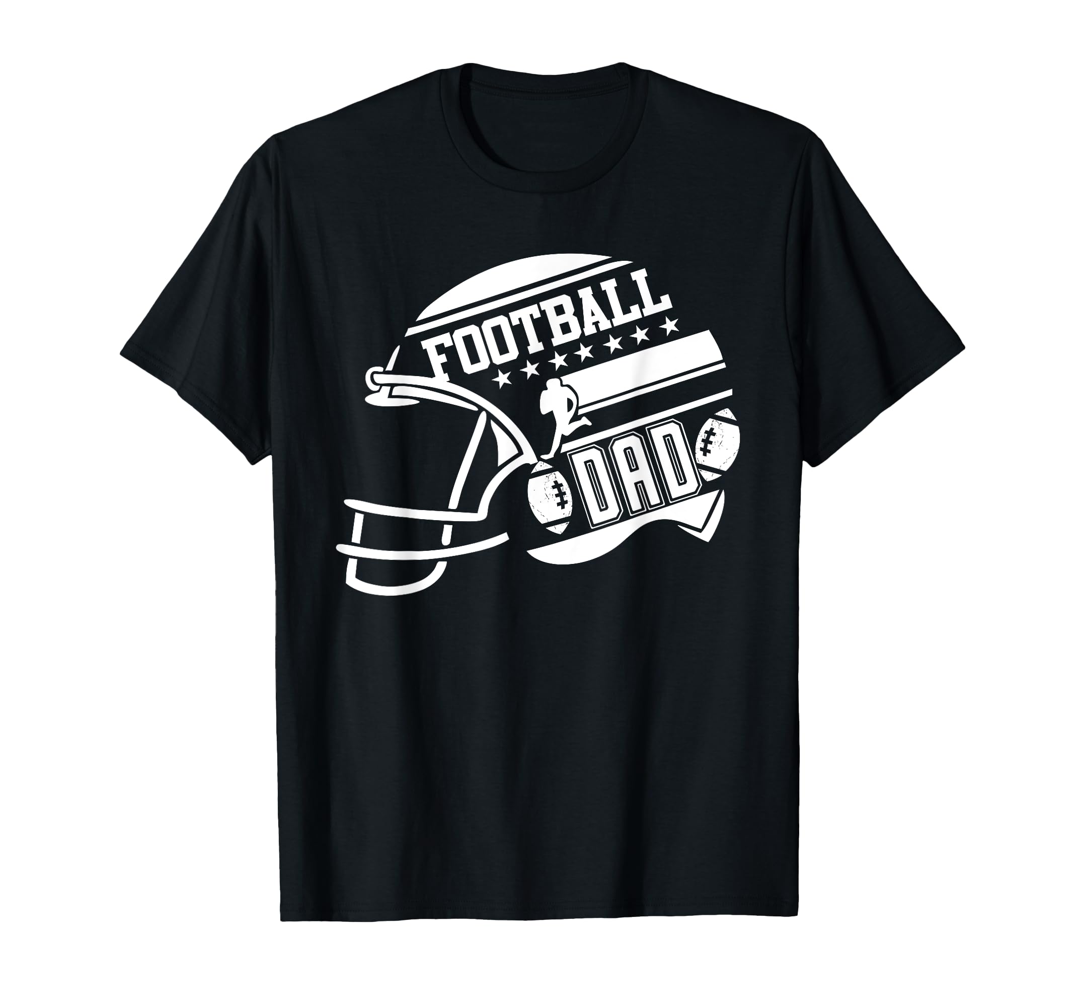 Football Dad Helmet Proud Fathers T-Shirt - Casual Everyday Wear Unisex - T-Shirt, Sweatshirt, Hoodie