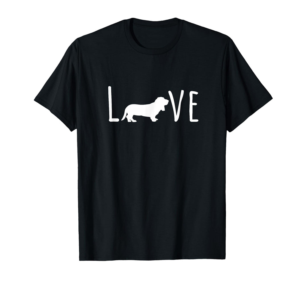 Basset Hound Love Dog Mom Dad Pet T-Shirt - Minimalist Print Unisex - T-Shirt, Sweatshirt, Hoodie
