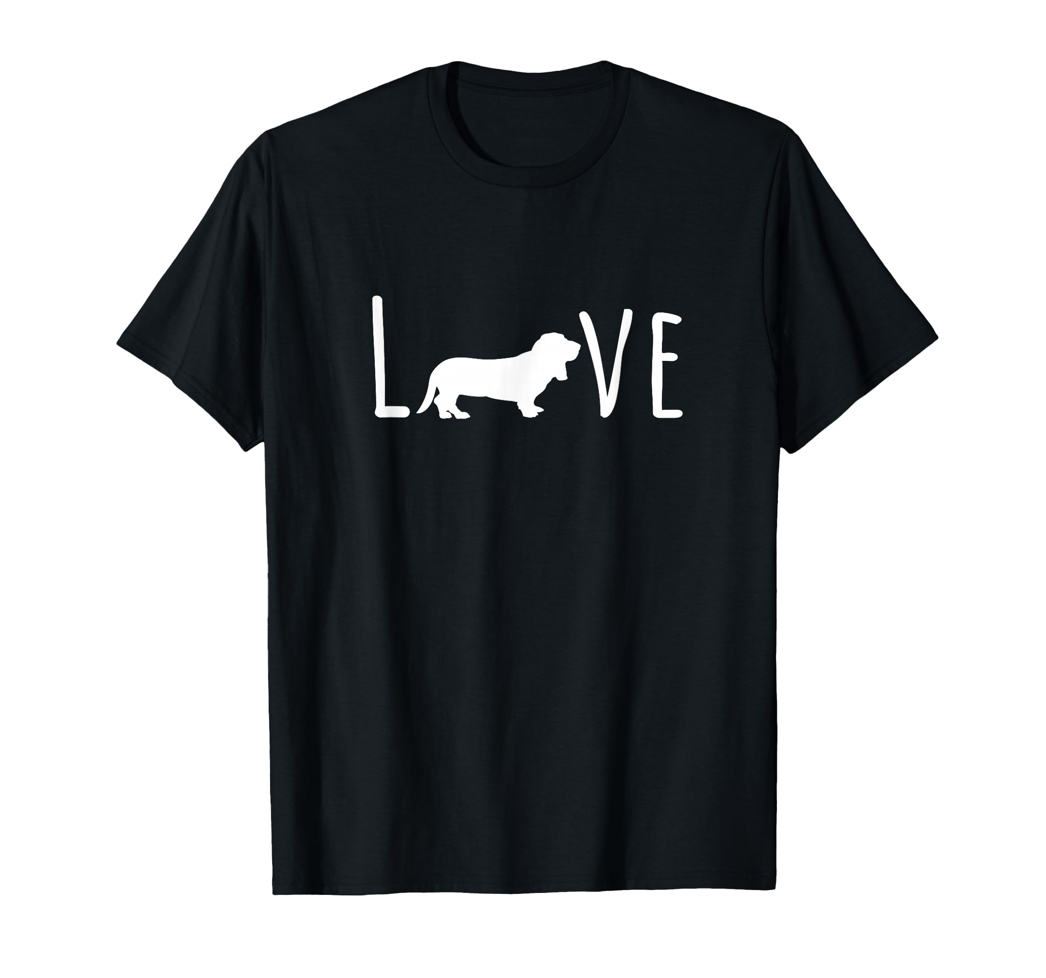 Basset Hound Love Dog Mom Dad Pet T-Shirt - Minimalist Print Unisex - T-Shirt, Sweatshirt, Hoodie