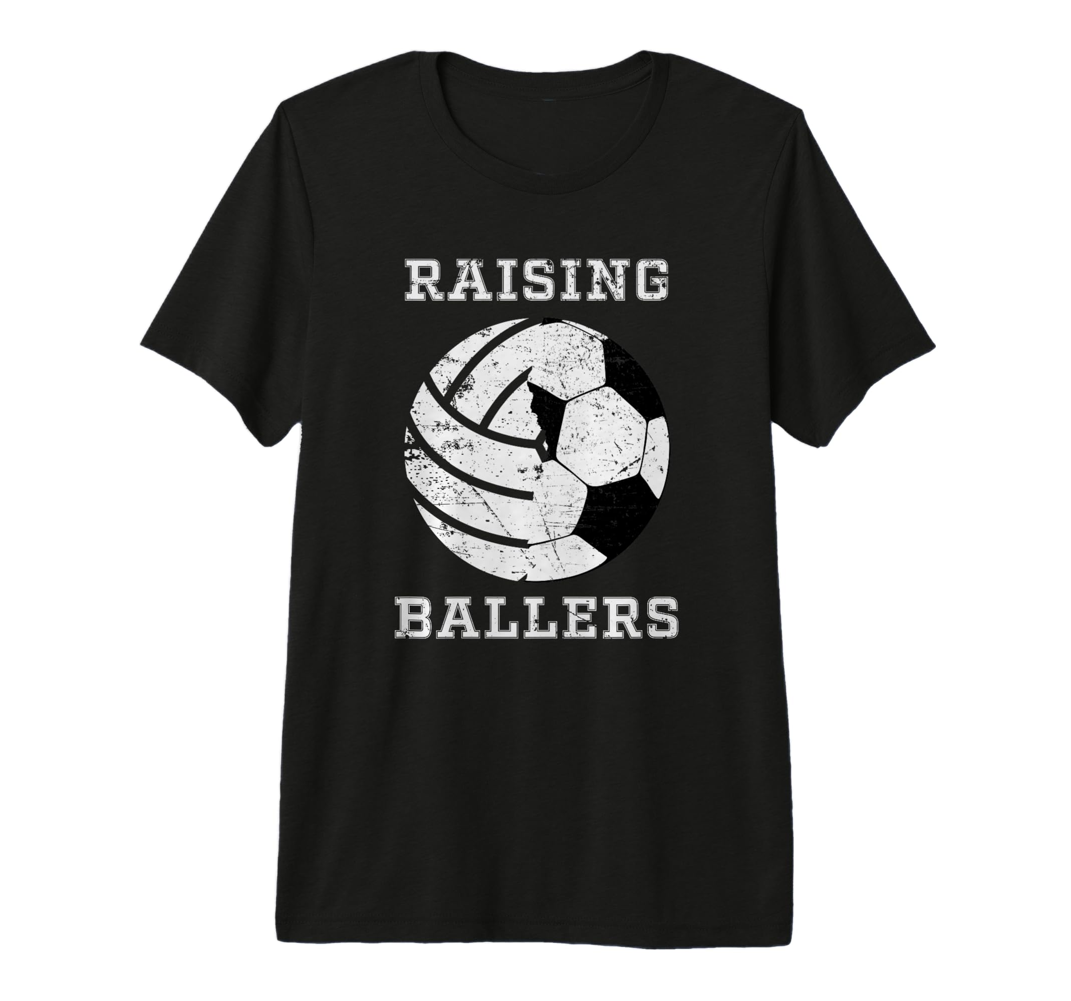 Mens Raising Ballers Soccer T-Shirt - Casual Everyday Wear for Adults - T-Shirt, Sweatshirt, Hoodie