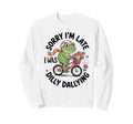 Funny Frog Cycling Cyclist Bicycle Sweatshirt - Novelty Apparel for Adults - T-Shirt, Sweatshirt, Hoodie