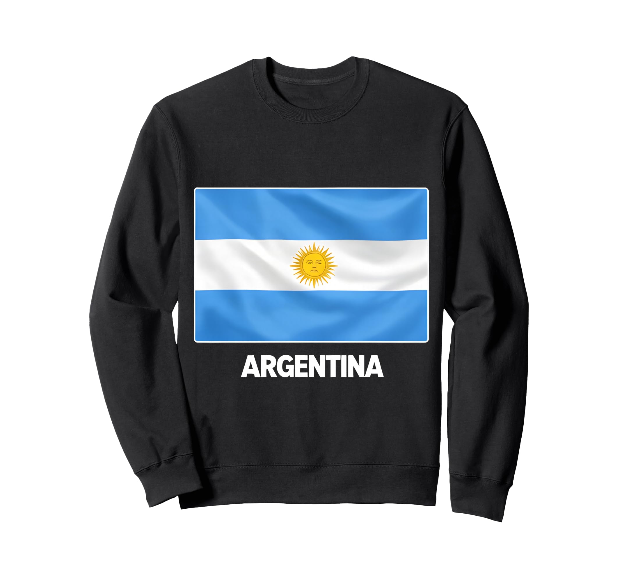 Argentina Flag Sun May Soccer Sweatshirt - Fun Novelty Design for Adults - T-Shirt, Sweatshirt, Hoodie