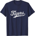 Tigers Mascot Vintage Sports Name Design - Adult & Kids T-Shirts, Sweatshirts & Hoodies apparel design preview 1