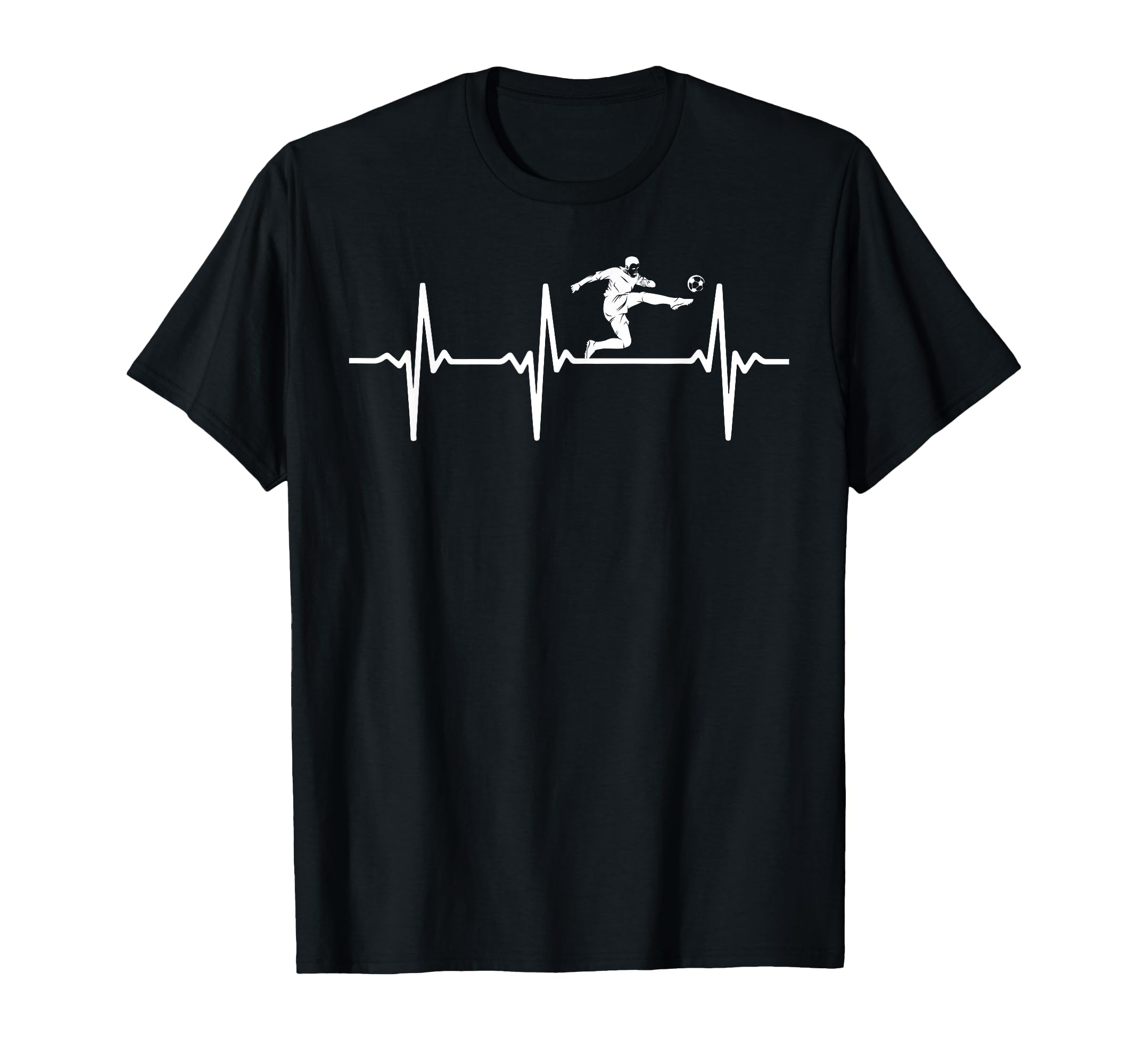 Soccer Heartbeat Soccer Player Soccer T-Shirt - Minimalist Print Men Women - T-Shirt, Sweatshirt, Hoodie