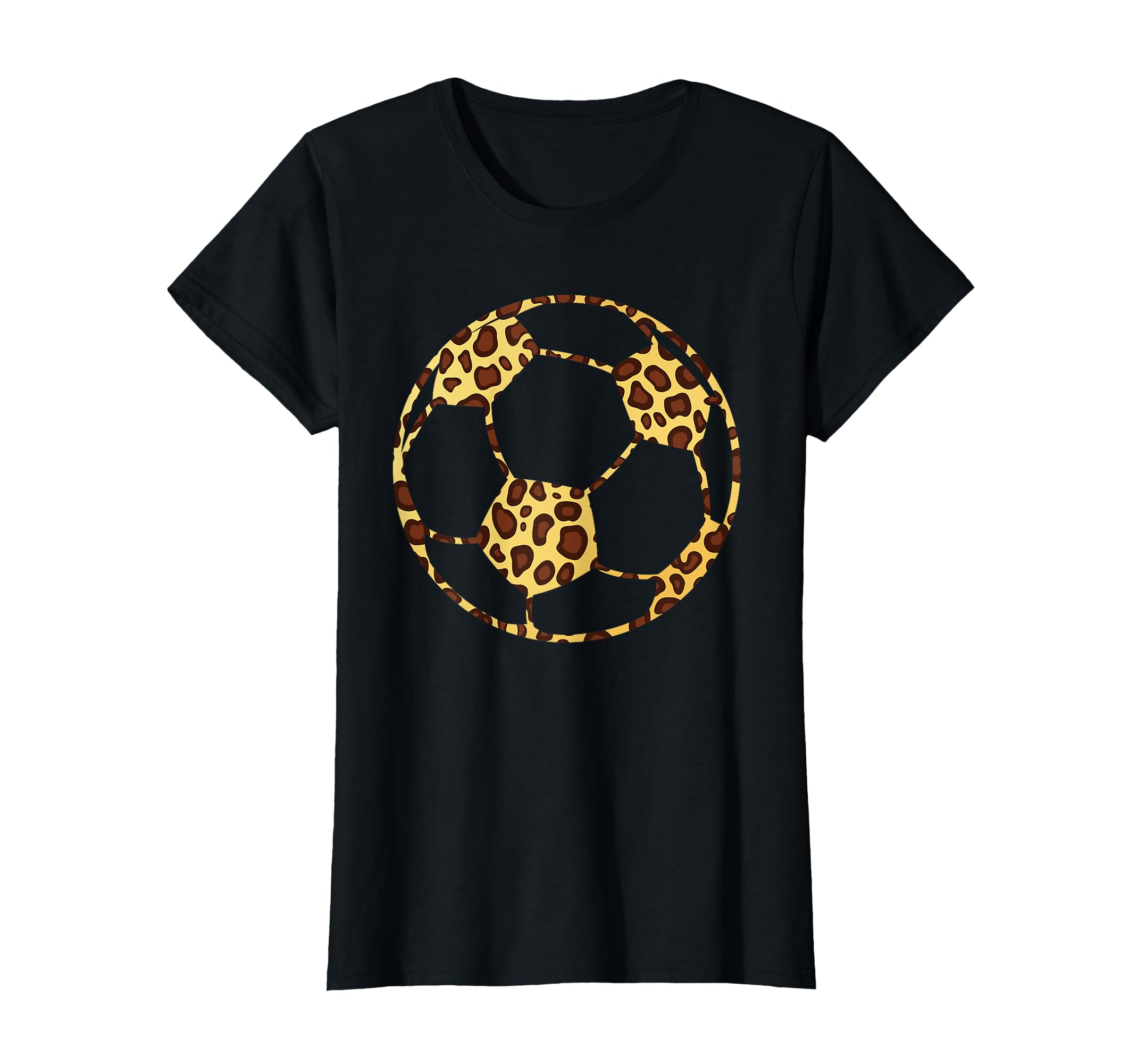 Soccerball Cheetah Leopard Pattern T-Shirt - Graphic Print for Adults - T-Shirt, Sweatshirt, Hoodie