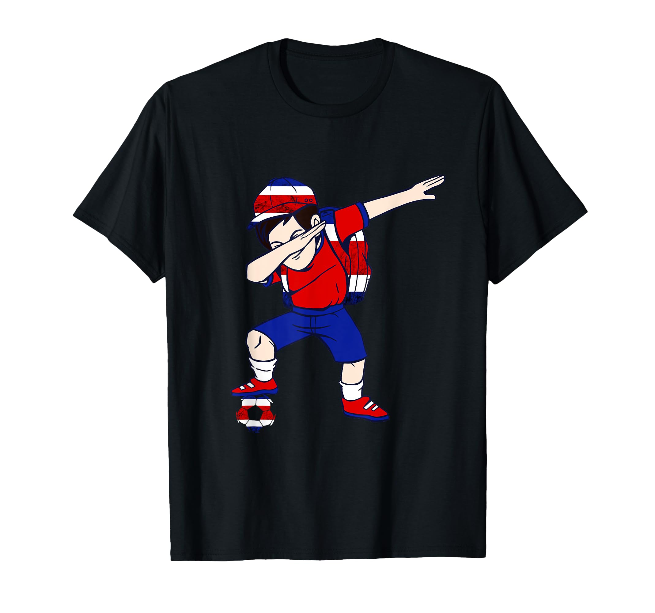 Dabbing Costa Rica Costa Rica Soccer Team T-Shirt - Minimalist Print Unisex - T-Shirt, Sweatshirt, Hoodie