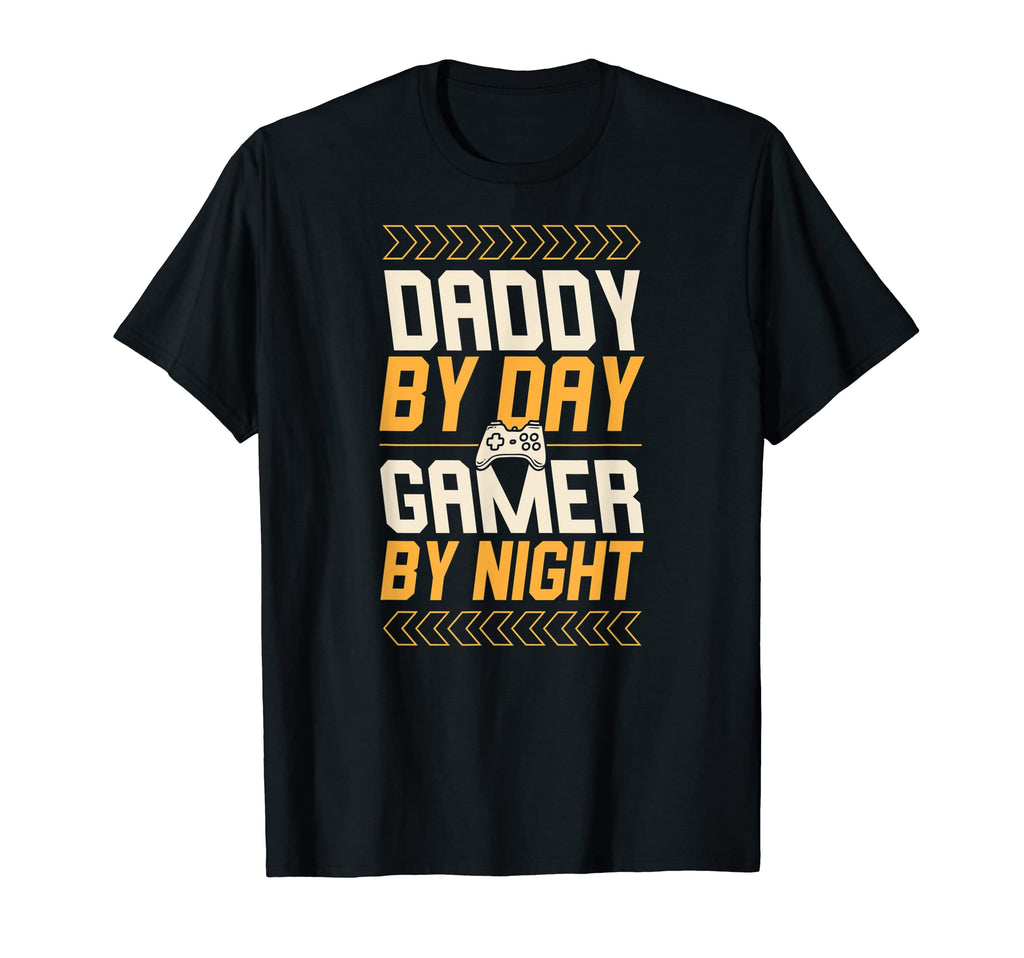 Mens Daddy Day Gamer Night Funny Gamer T-Shirt - Minimalist Print Unisex - T-Shirt, Sweatshirt, Hoodie