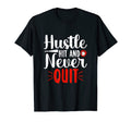 Hustle Hit And Never Quit Baseball T-Shirt - Graphic Print for Adults - T-Shirt, Sweatshirt, Hoodie