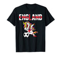 Dabbing Unicorn England Soccer Fans T-Shirt - Custom Art Print Men Women - T-Shirt, Sweatshirt, Hoodie