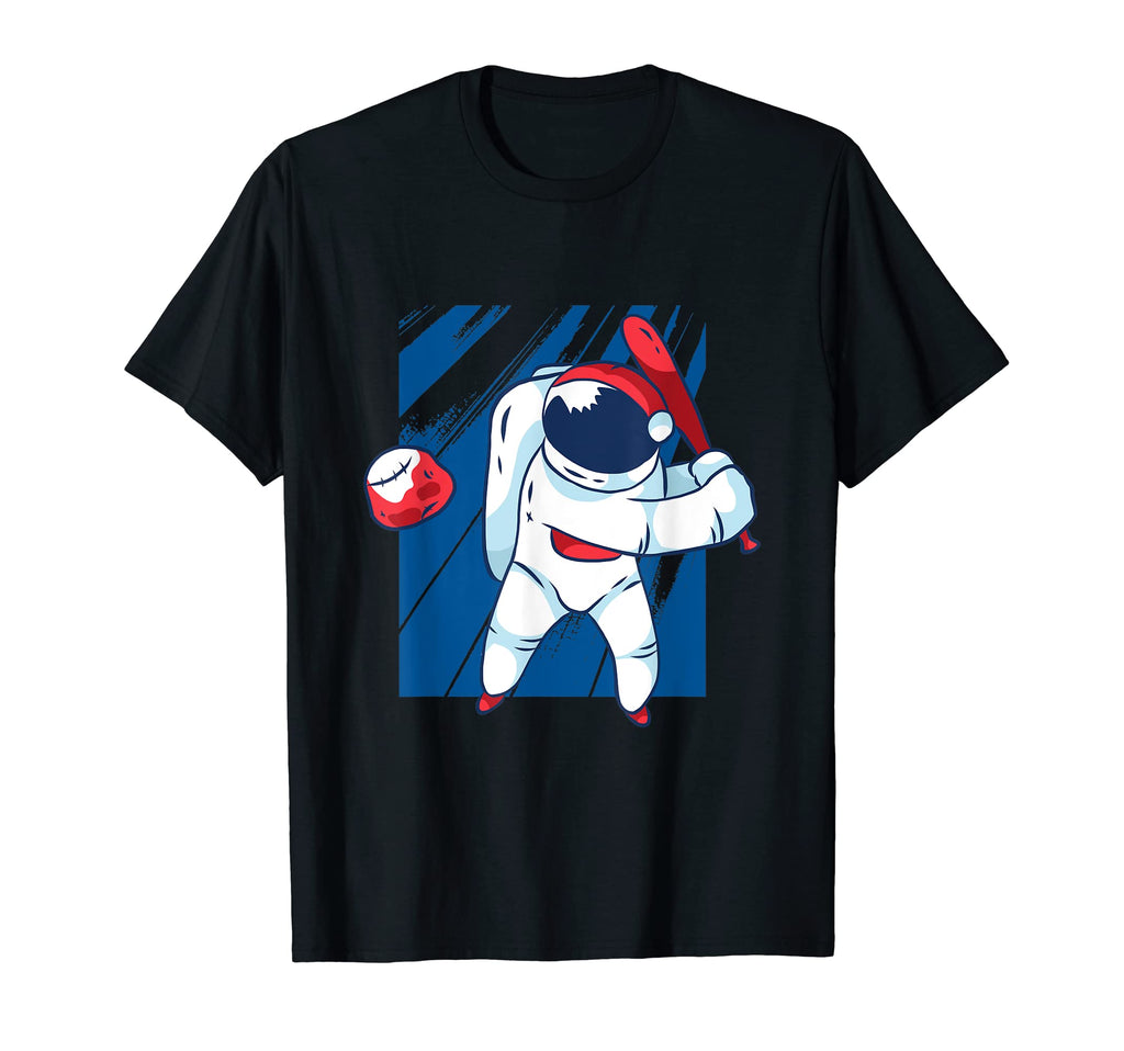 Funny Baseball Space Astronaut T-Shirt - Minimalist Print Men Women - T-Shirt, Sweatshirt, Hoodie