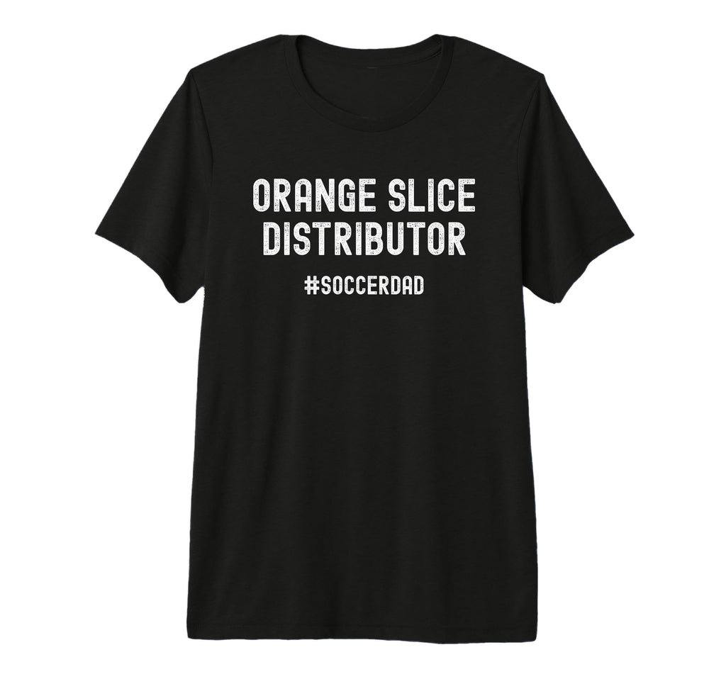 Mens Orange Slice Distributor Soccer T-Shirt - Unique Graphic Men Women - T-Shirt, Sweatshirt, Hoodie