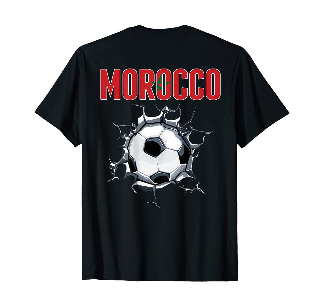 Morocco Soccer Fans Jersey Moroccan T-Shirt - Graphic Print for Adults - T-Shirt, Sweatshirt, Hoodie