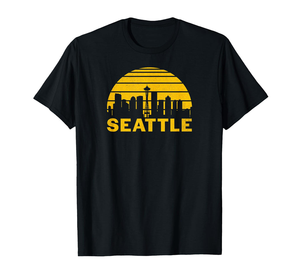 Seattle Washington Cityscape T-Shirt - Custom Art Print Unisex - T-Shirt, Sweatshirt, Hoodie