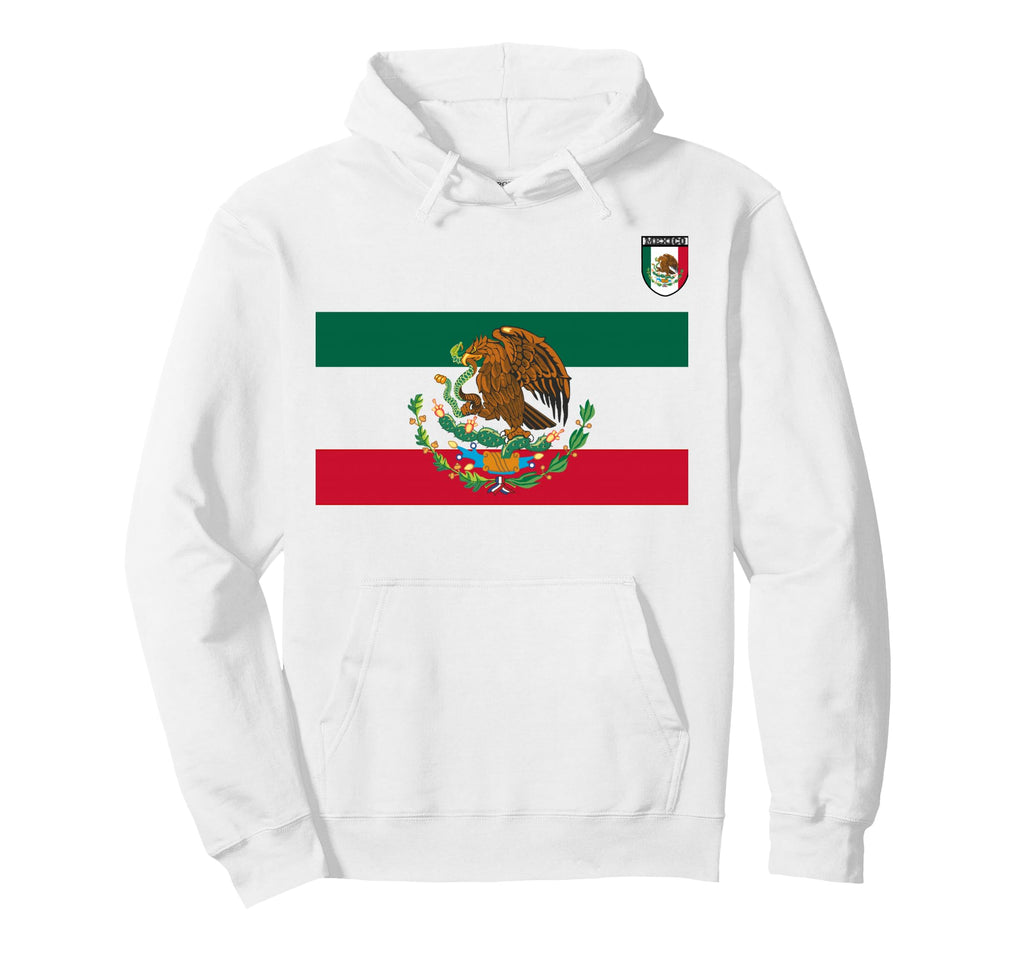 White Green Mexican Soccer Jersey Hoodie - Minimalist Print Unisex - T-Shirt, Sweatshirt, Hoodie