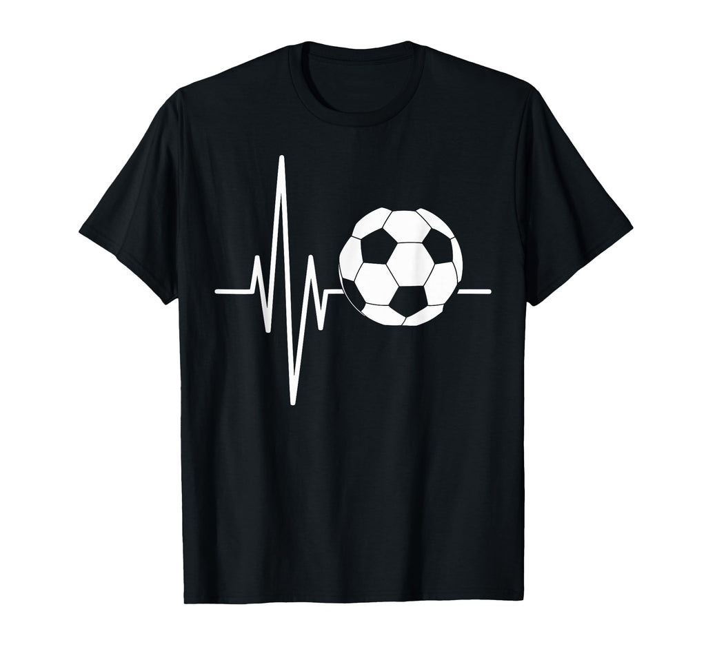 Heartbeat Soccer Player Ball Soccer T-Shirt - Unique Graphic for Adults - T-Shirt, Sweatshirt, Hoodie