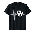 Heartbeat Soccer Player Ball Soccer T-Shirt - Unique Graphic for Adults - T-Shirt, Sweatshirt, Hoodie