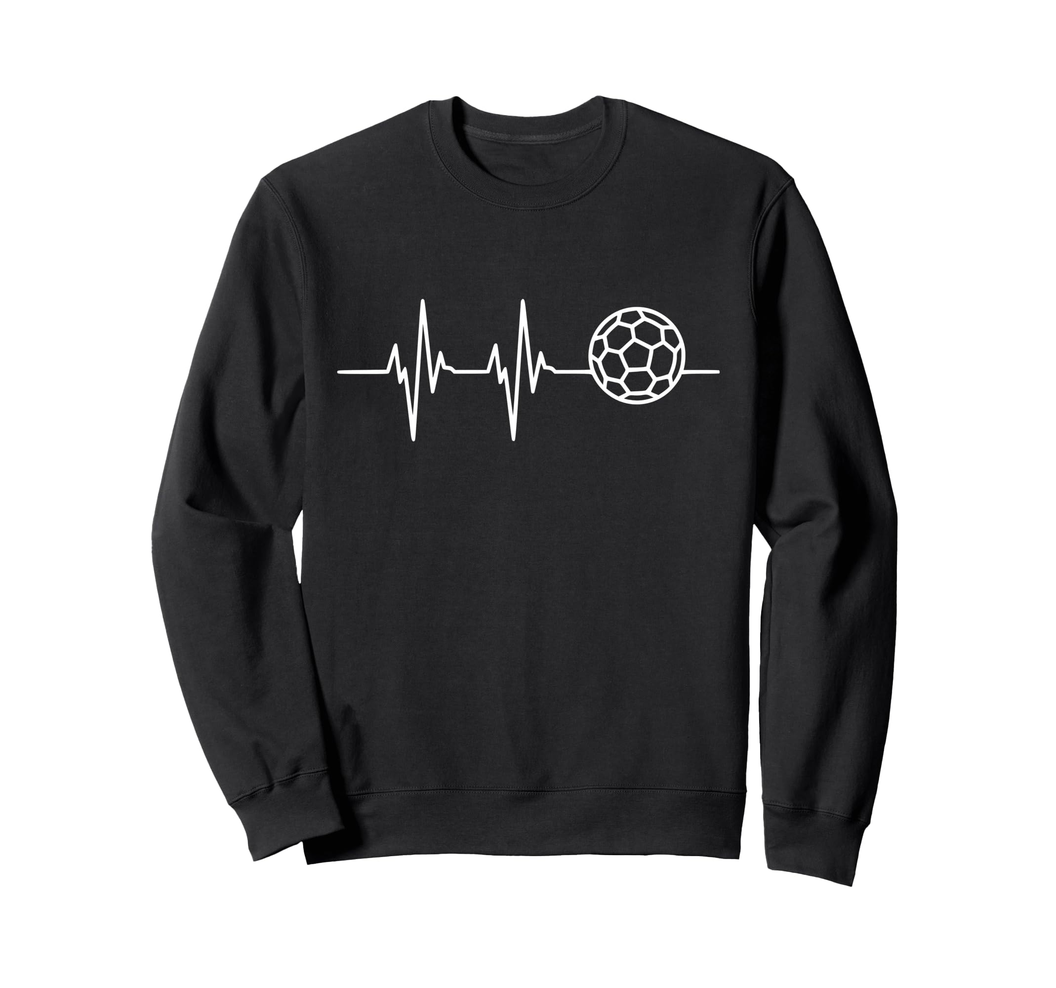 Heartbeat Soccer Ball Sweatshirt - Custom Art Print for Adults - T-Shirt, Sweatshirt, Hoodie