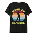 Husband Dad Golf Legend Tri Blend T-Shirt - Unique Graphic Unisex - T-Shirt, Sweatshirt, Hoodie