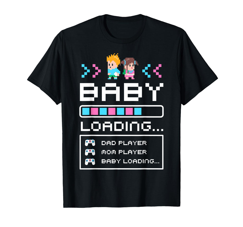 Loading Gamer Gifts Mom Dad Pregnancy T-Shirt - Fun Novelty Design Unisex - T-Shirt, Sweatshirt, Hoodie