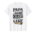 Papa Is My Name Cigars Are My Game T-Shirt - Minimalist Print for Adults - T-Shirt, Sweatshirt, Hoodie