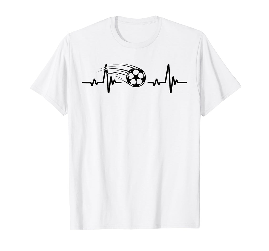 Soccer Heartbeat Tees Soccer Ball T-Shirt - Custom Art Print Unisex - T-Shirt, Sweatshirt, Hoodie