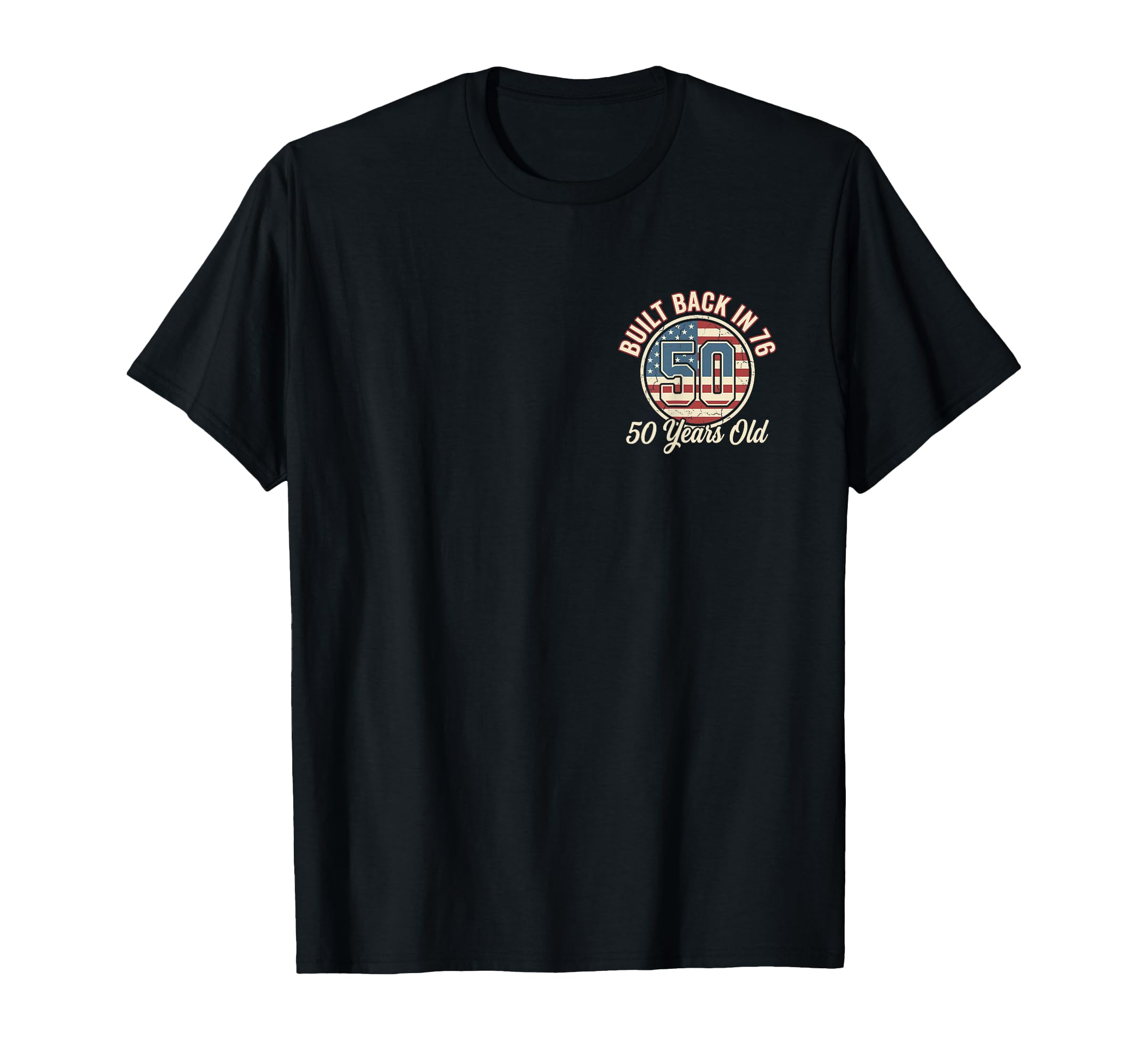 Built 1976 50Th Birthday Fifty T-Shirt - Aesthetic Graphic for Adults - T-Shirt, Sweatshirt, Hoodie