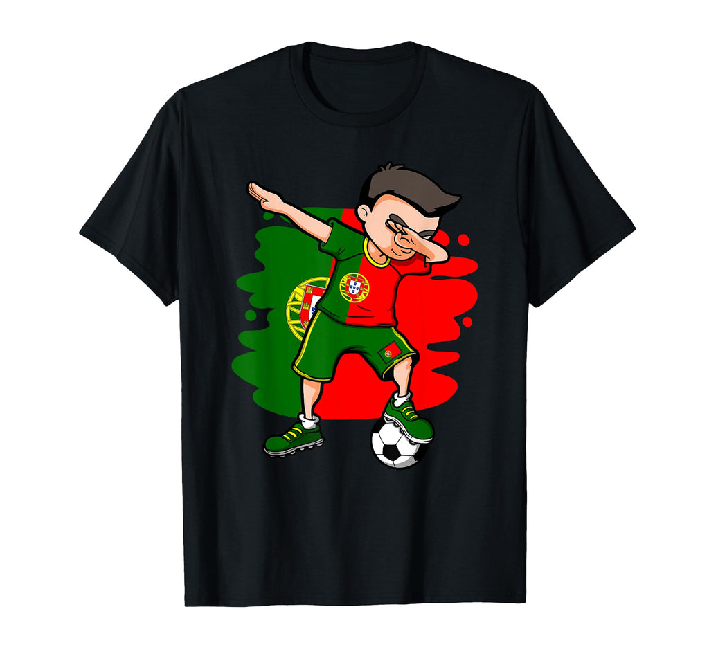 Dabbing Soccer Portugal Jersey T-Shirt - Aesthetic Graphic for Adults - T-Shirt, Sweatshirt, Hoodie