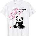 Japanese Panda Sakura Cherry Blossoms Sumi-e - Adult & Kids T-Shirts, Sweatshirts & Hoodies apparel design preview 1