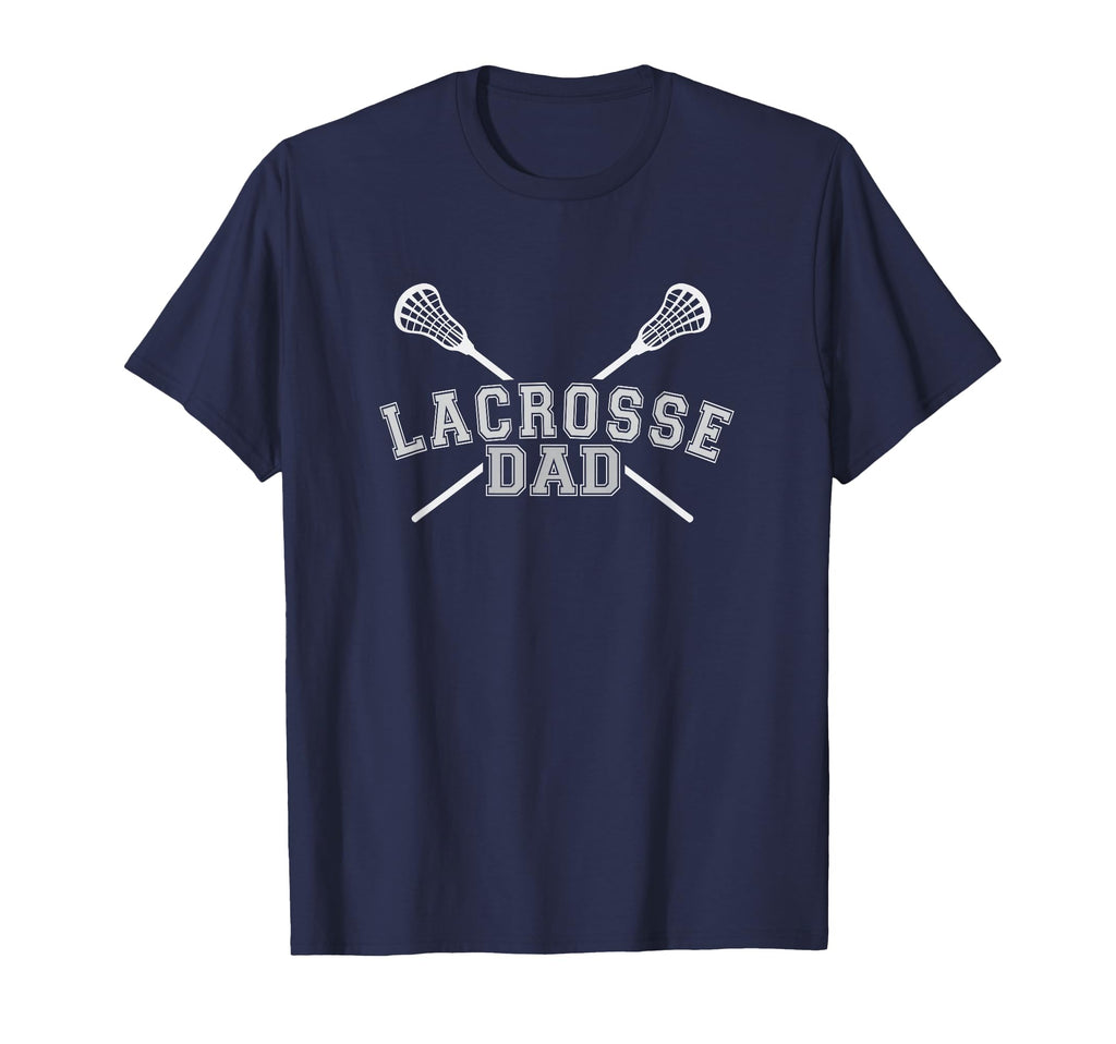 Lacrosse Dad Lax Crossed Sticks Mens T-Shirt - Casual Everyday Wear Unisex - T-Shirt, Sweatshirt, Hoodie