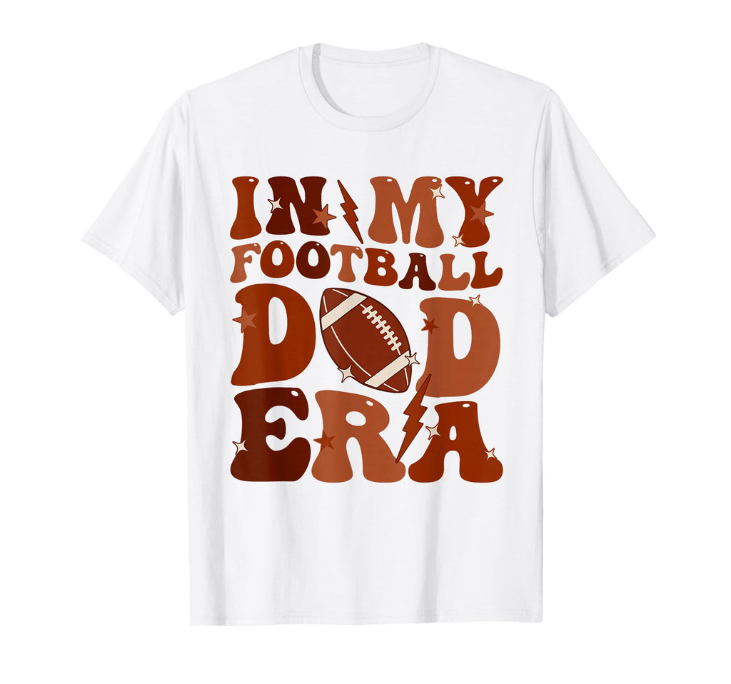 Groovy My Football Dad Era Fathers T-Shirt - Custom Art Print for Adults - T-Shirt, Sweatshirt, Hoodie